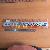 Original TETRADRIVE tetra drive sticker Toyota fortuner VRZ 75320-TA051