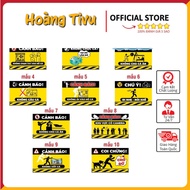 Sticker, Waterproof Funny Warning Aquarium Decal