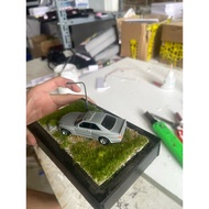 1:64 scale diorama base - camping