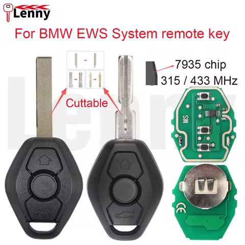 Lenny For BMW EWS System 1 3 5 7 E38 E39 E46 X3 X5 Z3 Z4 Z1 Z2 Z5 E60 E83 E87 E64 E53 car remote key