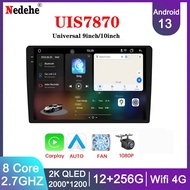 9/10 inch Android 13 Car Player CPU 7870 3CPU 2.7GHZ 12G+256G 2K QLED Screen Carplay Auto Stereo 4G 
