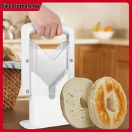 Bagel Cutter Slicer with Safety Handle Household Bagel Slicer Stainless Steel Bagel Precision Cutter