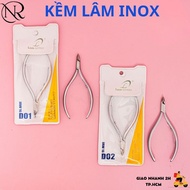 Stainless steel pliers D01 semi-circular head and D02 square head 16 nose, durable and safe - Nails 
