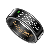 Aolon GEN5 แหวนอัจฉริยะ ตรวจวัด HRV และอัตราการเต้นของหัวใจ สวมใส่ได้ขณะว่ายน้ำ หน้าจอ LCD กันน้ำระด