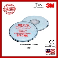 [AUTHENTIC] 3M 2138 P3R Particulate Filter with nuisance level OV/AG -  2 PCS/PACK, REPLACE 3M 2096/