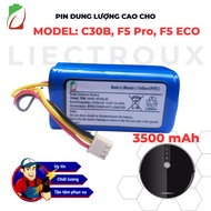 PIN DUNG LƯỢNG CAO CHÍNH HÃNG CHO ROBOT HÚT BỤI LIECTROUX XR500/F5PRO/C30B/F5ECO/ZK901/M200/B6009