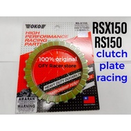 RSX150 clutch plate racing (oko) / RS150 clutch plate oko kulit kelas RS150
