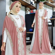 KAFTAN FITRI FREE INNER+CIPUT DAN TUBAN MODEL MEWAH DAN ELEGAN-KAFTAN LEBARAN TERBARU 2024 BAHAN CER