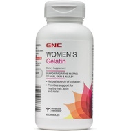 GNC Women's Gelatin Supplement, Supports Healthy Hair, Skin and Nails Natural Collagen, 60 Capsules