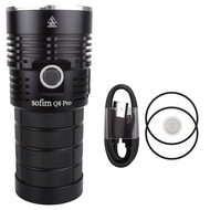 Sofirn Q8 Pro ไฟฉาย18650ชาร์จลูเมน USB ได้11000ดวงชาร์จได้4 * ไฟ LED XHP50.2 Anduril 2 UI พร้อมชาร์จ
