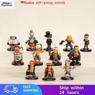 【免运费】12Pcs/Set Japan Anime One Piece Q Version Luffy Shanks Clown Buggy Gekko Moria Rob Lucci PVC Ac