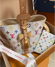 現貨全新Louis Vuitton 村上隆 TM LV TM lv tm collection 白三彩 黑三彩 all in bb nano speedy