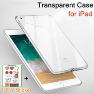 iPad Mini 6 10.9 Air 6th Gen 2018 /9.7" 2017 ipad Pro Transparent Clear Silicone TPU Case Cover