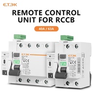 ETEK Automatic Reclosing Device Remote Control RCCB 2P 4P Circuit Breaker Recloser A Type RCD 40A 63