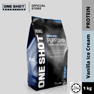 [SALES] Whey Protein One Shot Performa Tri Protein Complex 1kg Vanilla Ice Cream
