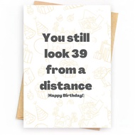[Coisíní] 40th Birthday Gift Cards, Funny Birthday Greeting Cards for Someone Turning 40, Includes E