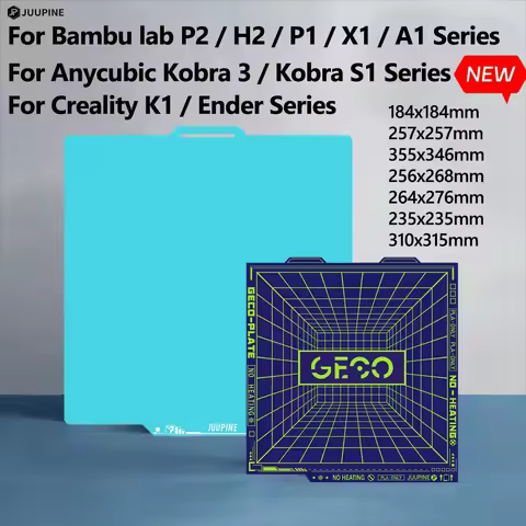 Juupine GECO Plate For Bambu Lab H2D A1 Mini Build Plate PLA Bed Cold Plate For X1C A1 P2S SuperTack