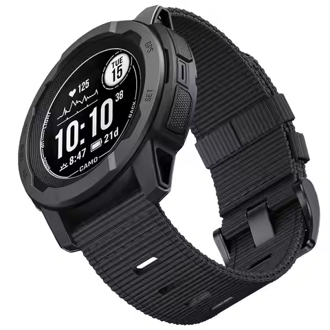 Rugged tactical camouflage nylon strap,for Garmin Instinct 2/2X/3 strap 45mm 50mm,for Instinct Solar