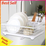 2 Tier Dish Drying Rack Dish Drainer Kitchen Drying Rack with Cutlery Holder