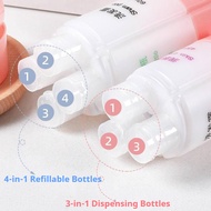 Four-in-one Travel Cosmetics Sub-bottling Shampoo Shower Gel Storage Bottle