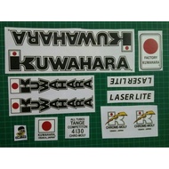 Kuwahara Laser Lite BMX Decal Transparent Sticker