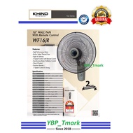 Khind 16” Wall Fan With Remote Control 3 Year Warranty (Kipas Dinding Remote) WF1680R SE WF16JR @YBP_Tmark