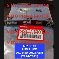 Yok Order Fan Van V Belt Belting FanTALI 5Pk1146 Hrv 1.5Cc All New Jazz Gk5 2014-2021 5Pk-1146