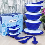 🔥GIFT SET🔥 Tupperware Royale Blue Petit Serveware | Purple Royale Petit Serveware Set Bekas Makanan Premium Biru Purple