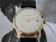 原裝真品 正9K金 JUVENIA 尊皇 自動上鍊機械古董錶 男錶 女錶 中性錶