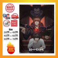 Death Note Poster L Kira misa Light Ryuk Near Mello Anime Poster Wall Poster Decor Wall art Sticker 