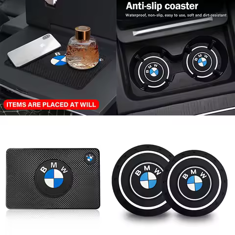 Car, water cup pad, mobile phone anti-slip pad For BMW X1 X2 X3 X4 X5 1 2 3 4 5 6 Series F10 F30 F01