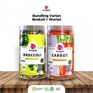 SERIGALE Bundling 2 Variants | Broccoli and Carrot VegetableKeripik | Low Price | Vegetable Chips