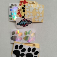 Cat paw cutting sticker