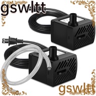 GSWLTT 2Pcs Filters, 80GPH 3W Aquarium Pumps, Mini Hydroponic Systems Aquarium Fountain Pump