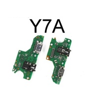 With IC Fast USB Charging Board Huawei Y7A Mate 10 Lite Y6 2018 Charger Port Dock Flex Cable Phone Repair Part