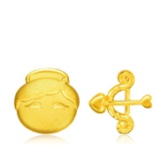 CHOW TAI FOOK 999.9 Pure Gold Earring - Genuineness R18090