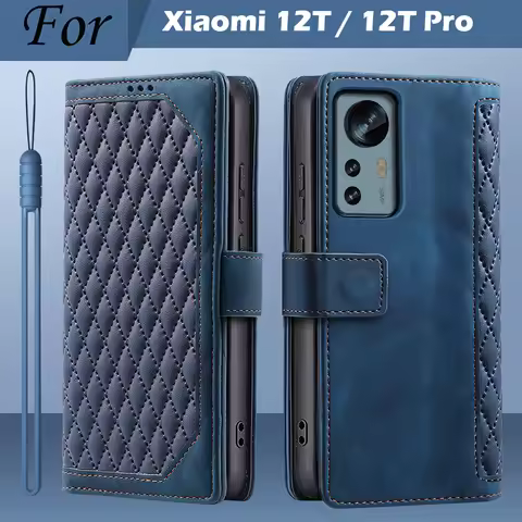 For Xiaomi 12T Pro Case Luxury Leather Wallet Flip Phone Case For Xiaomi 12 T Xiaomi12T 12Tpro 5G Co