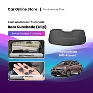 Perodua Bezza Rear Windscreen Sunshade Block 67.3% UVB & 66.9% UVA Radiation