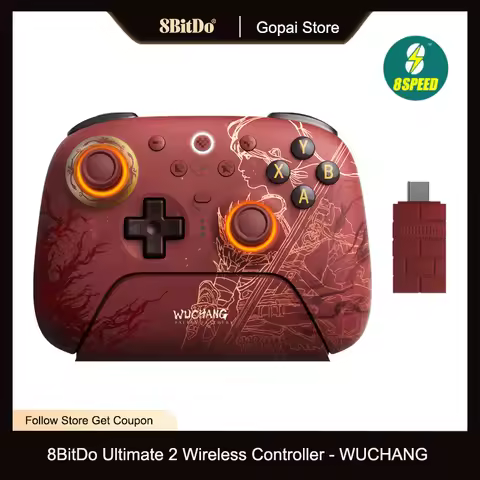8BitDo Ultimate 2 Wireless Controller WUCHANG, TMR Joysticks Controller with Charging Dock for PC,Wi