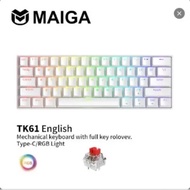 【จัดส่งจากประเทศไทย】 MAIGA K61-PRO/TK61.คีย์บอร์ดเชิงกลfull-RGB รองรับการปรับสีไฟตามต้องการ มีเว็บดา