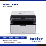 Brother MFC-1910W 1910W All in One Mono Laser Wifi Scan Fax Copy Print PRINTER