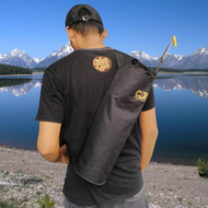 Tas pancing murah panjang 80cm 100cm model tabung serut lipat waterproof kanvas anti air terbaru COD