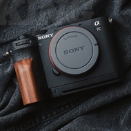 [Light Shadow Photography] A7CII Camera Wooden Handle Aluminum Alloy Base Sony A7CR Universal Wooden