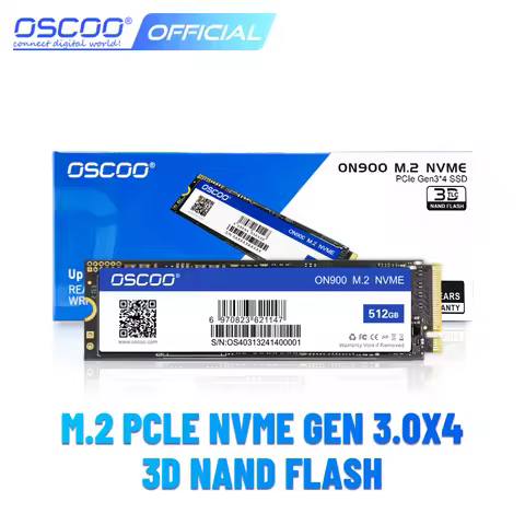 OSCOO M2 SSD NVMe 256GB 512GB 1TB 128GB M.2 2280 PCIe SSD Internal Solid State Drive for Laptop Desk