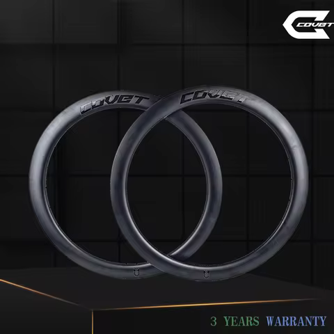 COVET 700C Carbon Road Racing Wheelset 38mm 50mm Lightweight Clincher Tubeless Compatible Bike Wheel