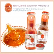 HALAL J-Lek Sukiyaki Dipping Mookata Sauce 330g/ Traditional Thai Spicy Sauce for Grilled Food 360g 