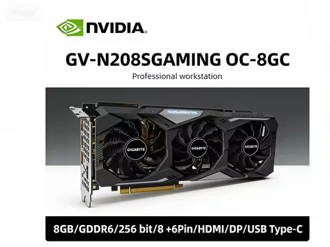 GIGABYTE GeForce RTX 2080 SUPER GPU GV-N208SGAMING OC-8GC graphics card For 8GB GDDR6 256 bit 8+6pin