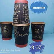 Just Now3.3 KRAFT PAPER CUPS 8 OZ KRAFT PAPER CUPS IN BROWN 8OZ MOTIF/ 50 PCS 573