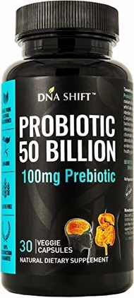 ▶$1 Shop Coupon◀  DNA SHIFT Probiotics 50 Billion - 11 Strain Live Probiotic Prebiotic for Men &amp; Wom