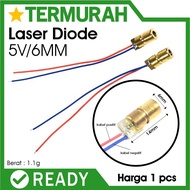 MERAH 5V Diode Laser Module 6mm Diode Arduino Red Pointer 650nm dot